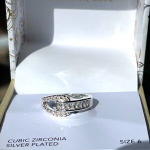 New - Charter Club silver buckle ring size 6